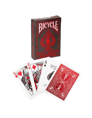 Naipes Bicycle Ultimates – MetalLuxe Crimson (Red) | Masterball.cl